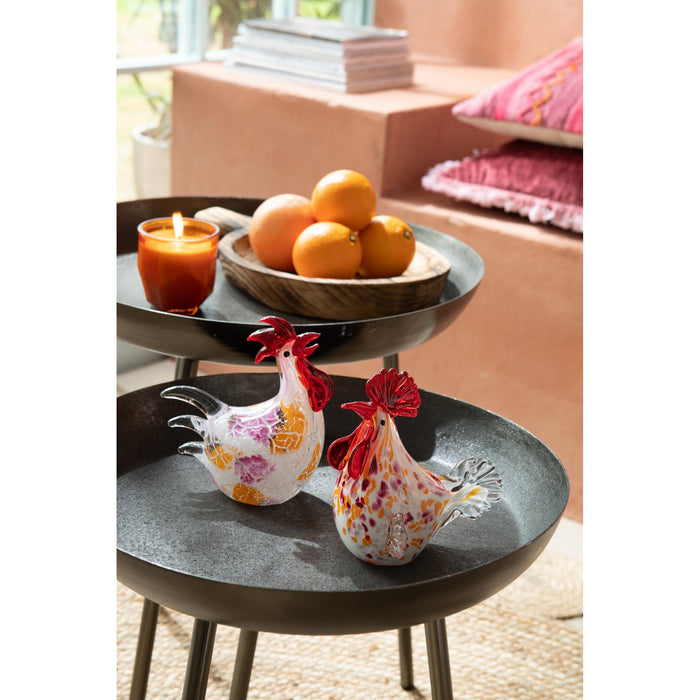 Bijzettafel Grijs Aluminium Rond 52 cm-Bijzettafels-J-Line