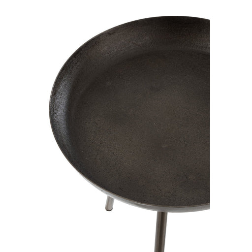 Bijzettafel Grijs Aluminium Rond 52 cm-Bijzettafels-J-Line