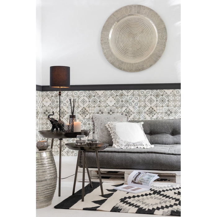 Bijzettafel Grijs Aluminium Rond 52 cm-Bijzettafels-J-Line