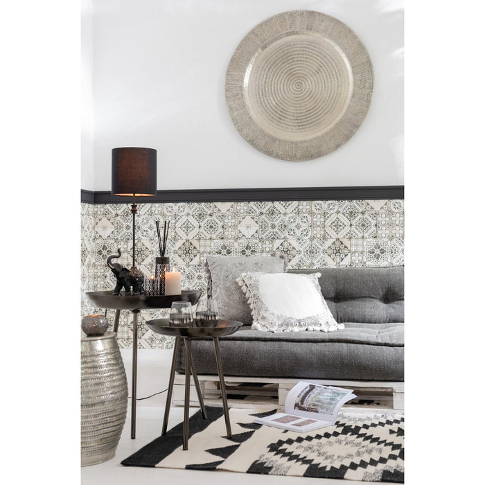 Bijzettafel Grijs Aluminium Rond 52 cm-Bijzettafels-J-Line