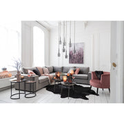 Bijzettafel Grijs Aluminium Rond 61 cm 61x61x54 cm-Bijzettafels-J-Line