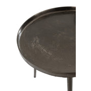Bijzettafel Grijs Aluminium Rond 61 cm 61x61x54 cm-Bijzettafels-J-Line