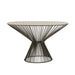Bijzettafel Grijs Glas 37x121 cm-Bijzettafels-J-Line
