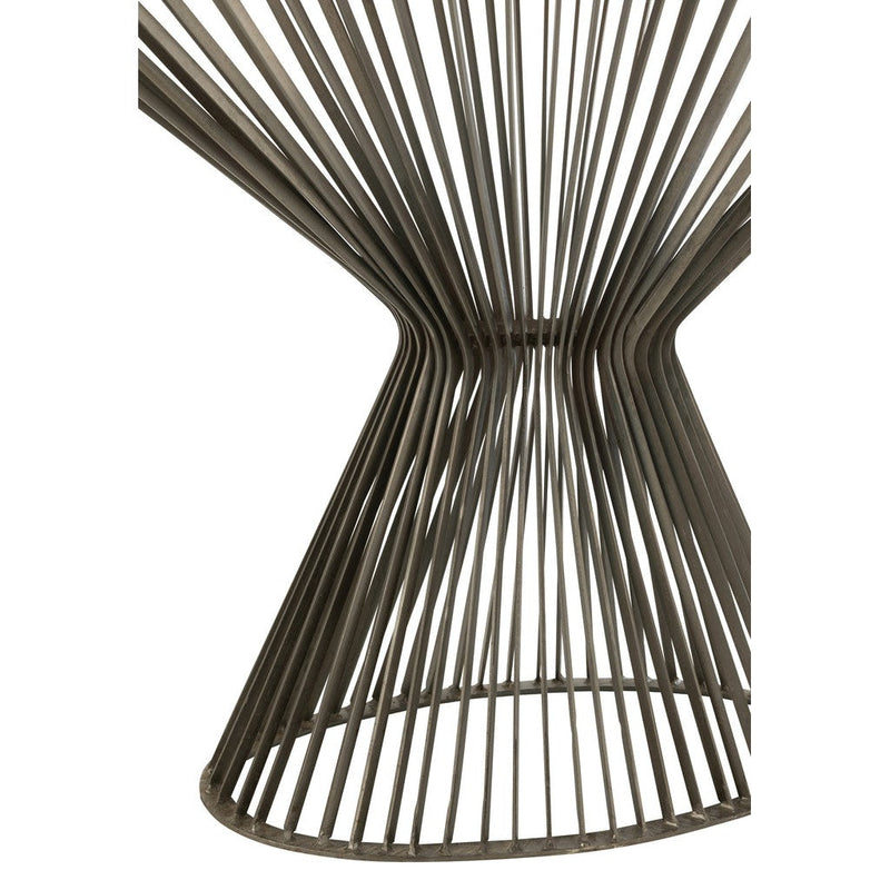 Bijzettafel Grijs Glas 37x121 cm-Bijzettafels-J-Line