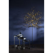Bijzettafel Grijs Glas Rond 45 cm 45x45x54 cm-Bijzettafels-J-Line