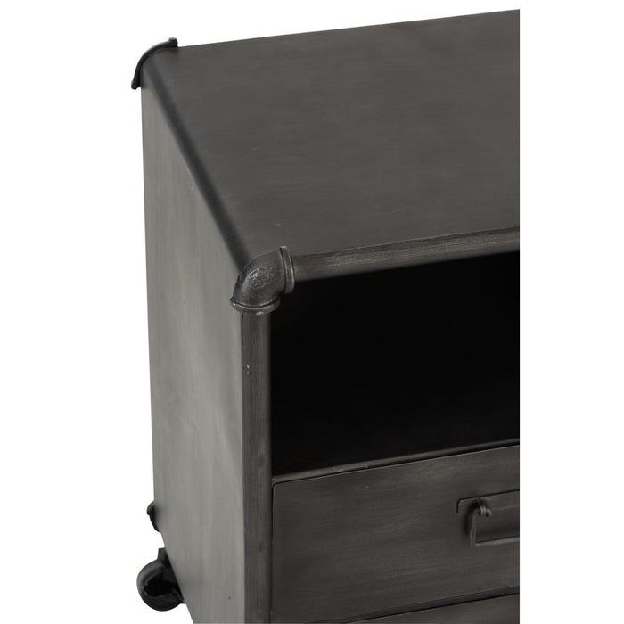 Bijzettafel Grijs Ijzer 36 cm-Bijzettafels-J-Line