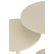 Bijzettafel Grijs Ijzer Rond 50 cm 50x50x40 cm-Bijzettafels-J-Line