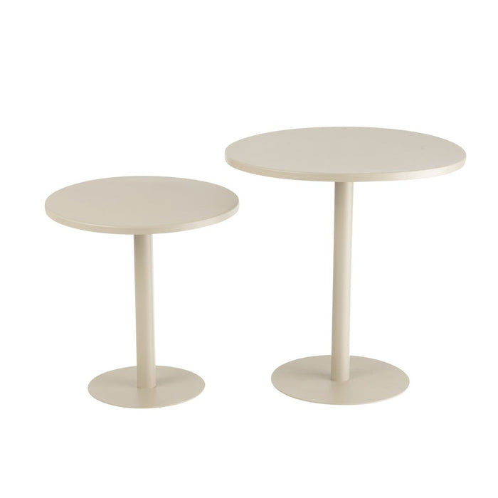 Bijzettafel Grijs Ijzer Rond 50 cm-Bijzettafels-J-Line