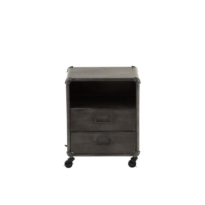 Bijzettafel Grijs ijzer 36 cm 35.5x45x57 cm-Ladenkasten-J-Line