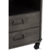 Bijzettafel Grijs ijzer 36 cm 35.5x45x57 cm-Ladenkasten-J-Line