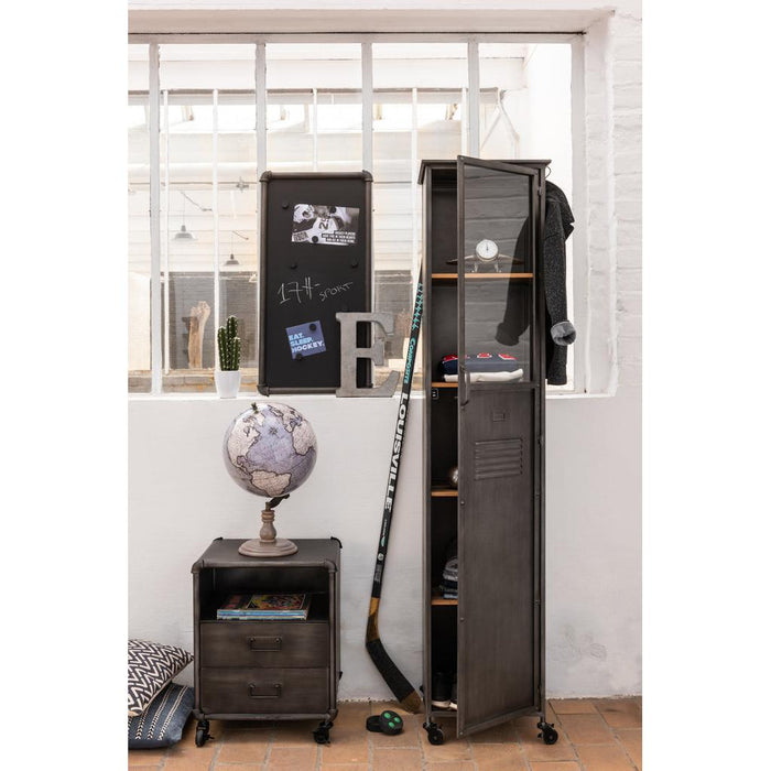 Bijzettafel Grijs ijzer 36 cm 35.5x45x57 cm-Ladenkasten-J-Line
