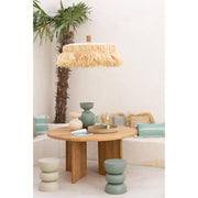 Bijzettafel Groen Ijzer 32 cm 32x32x43.5 cm-Bijzettafels-J-Line