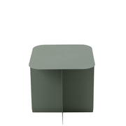 Bijzettafel Groen Metaal Vierkant 40 cm 40x43.6x39 cm-Bijzettafels-J-Line