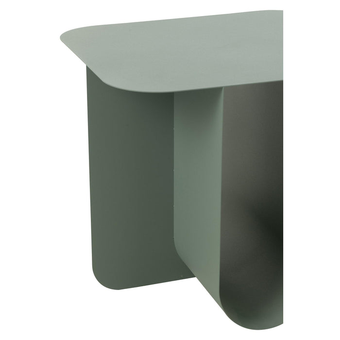 Bijzettafel Groen Metaal Vierkant 40 cm-Bijzettafels-J-Line