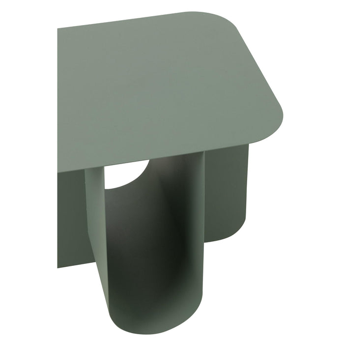 Bijzettafel Groen Metaal Vierkant 40 cm-Bijzettafels-J-Line
