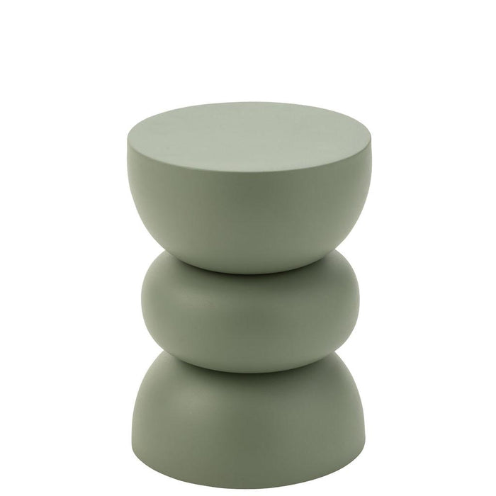 Bijzettafel Groen ijzer 32 cm 32x32x43.5 cm-Bijzettafels-J-Line