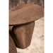 Bijzettafel Harshad Mangohout Bruin 35x55 cm-Bijzettafels-PTMD