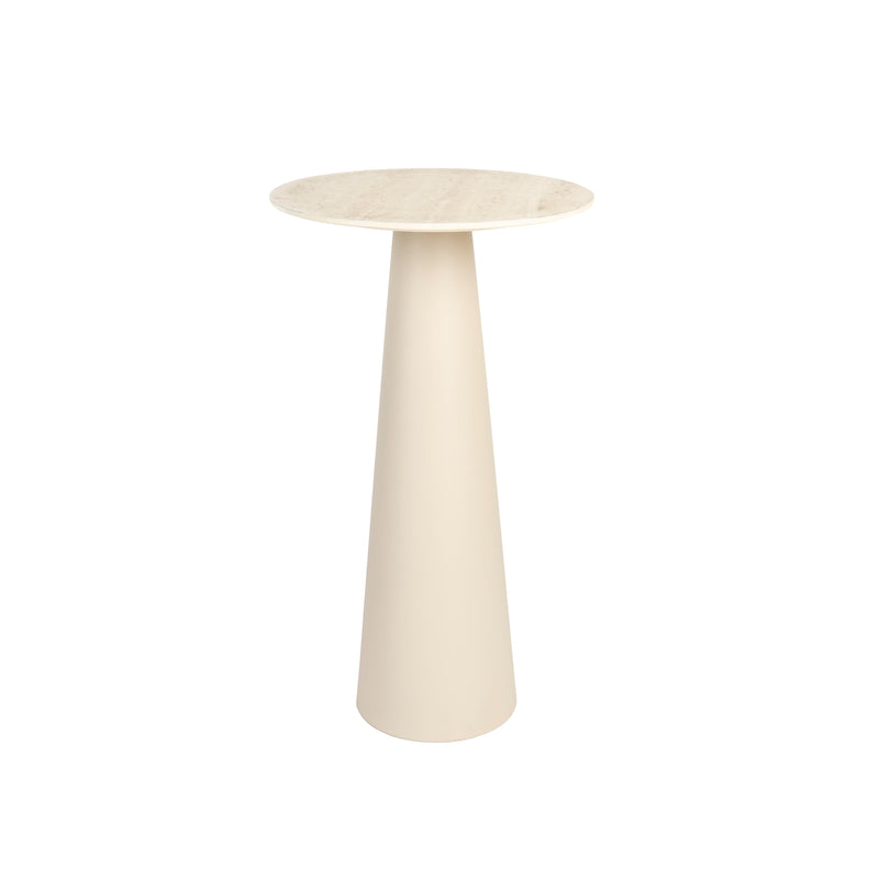 Bijzettafel Joya High Ceramics Beige Ø40x70 cm-Bijzettafels-Creating Home