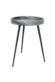 Bijzettafel Karrara Marble Grijs 33x33 cm-Bijzettafels-Creating Home