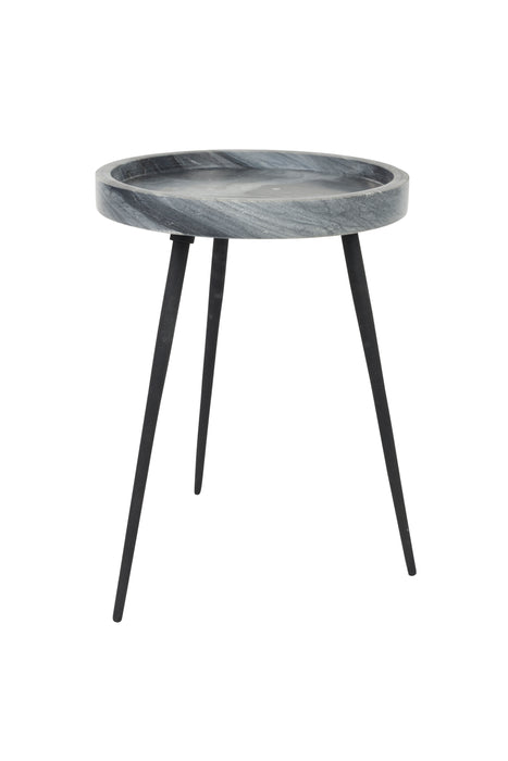 Bijzettafel Karrara Marble Grijs 33x33 cm-Bijzettafels-Creating Home