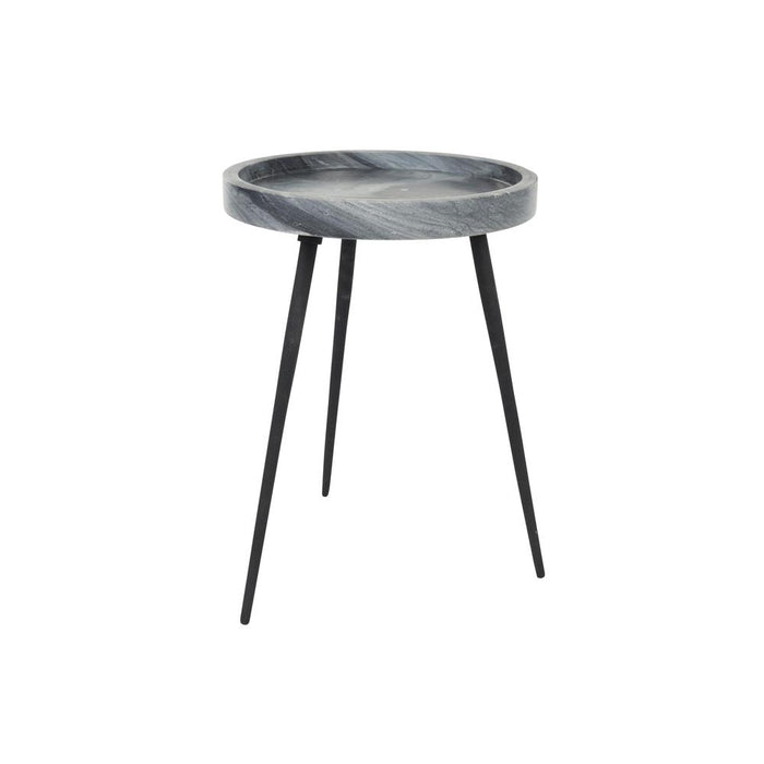 Bijzettafel Karrara Marble Grijs 33x33 cm-Bijzettafels-Creating Home
