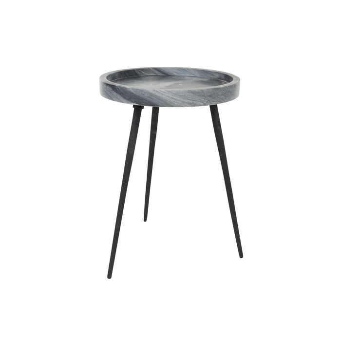 Bijzettafel Karrara Marble Grijs 33x33 cm-Bijzettafels-Creating Home
