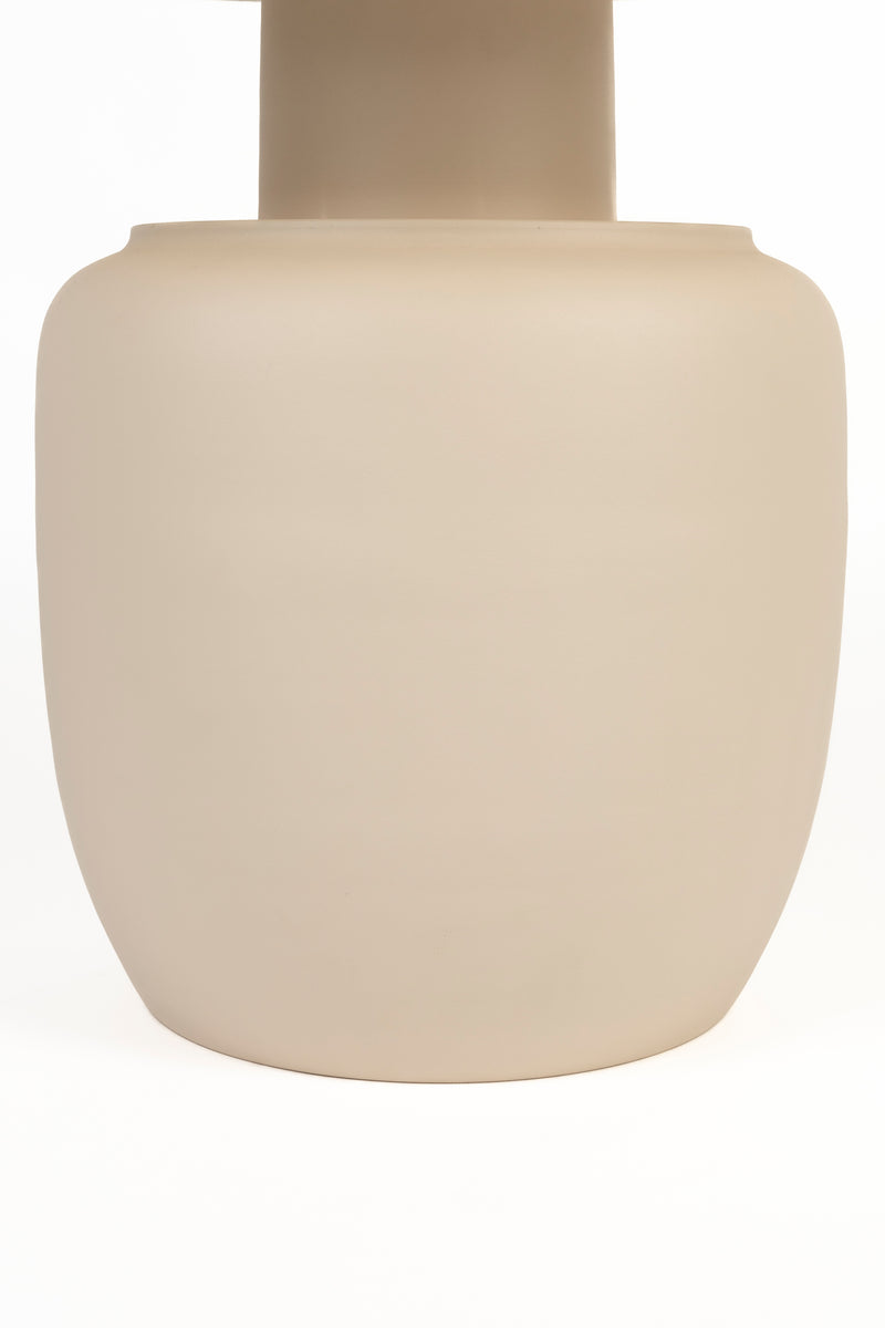 Bijzettafel Karula High Ceramics Beige Ø60x47 cm-Bijzettafels-Creating Home