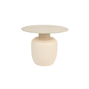 Bijzettafel Karula High Ceramics Beige Ø60x47 cm-Bijzettafels-Creating Home