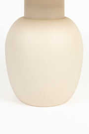 Bijzettafel Karula Low Ceramics Beige Ø50x42 cm-Bijzettafels-Creating Home