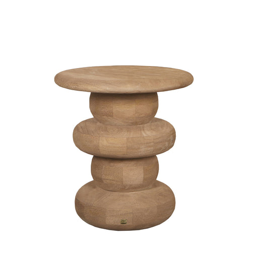 Bijzettafel Keven Mangohout Beige-Bijzettafels-PTMD