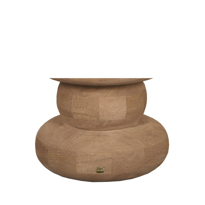 Bijzettafel Keven Mangohout Beige-Bijzettafels-PTMD