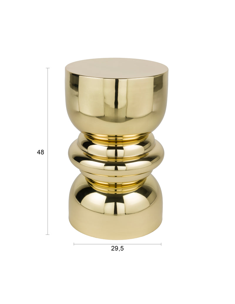 Bijzettafel Kinga Metaal Goud 29.5x29.5 cm-Bijzettafels-Creating Home