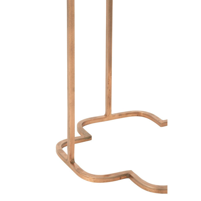 Bijzettafel Koper Glas 46 cm-Bijzettafels-J-Line
