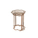 Bijzettafel Koper Glas 46 cm-Bijzettafels-J-Line