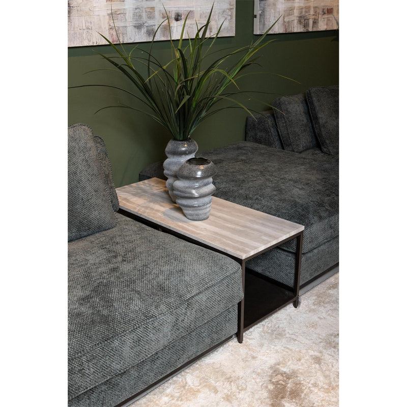 Bijzettafel Laco Marmer Wit 40x100 cm-Bijzettafels-PTMD