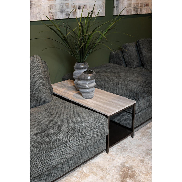 Bijzettafel Laco Marmer Wit 40x100 cm-Bijzettafels-PTMD