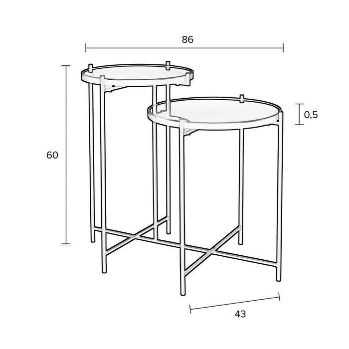 Bijzettafel Li-Bijzettafels-Creating Home