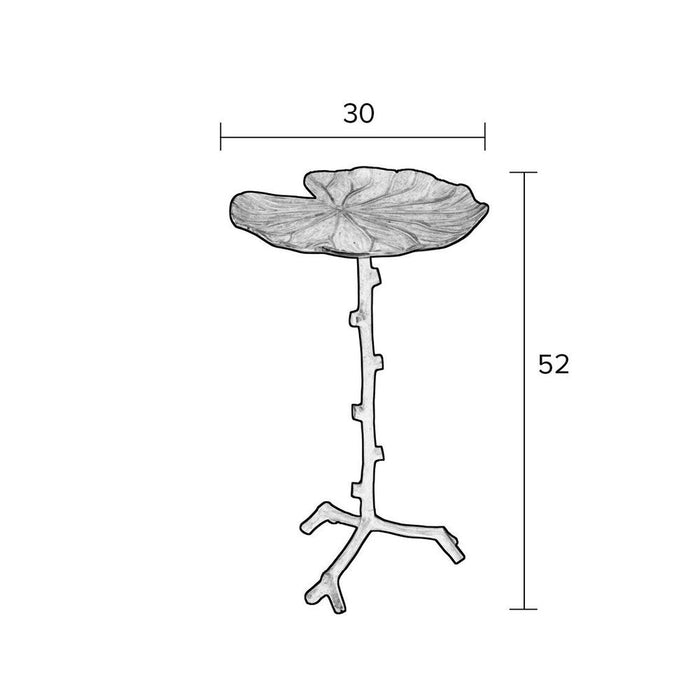 Bijzettafel Lily Single Black-Bijzettafels-Creating Home