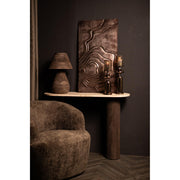 Bijzettafel Liora Mangohout Bruin 33x106 cm-Bijzettafels-PTMD