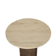 Bijzettafel Liora Mangohout Bruin 45 cm-Bijzettafels-PTMD