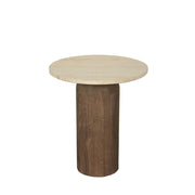Bijzettafel Liora Mangohout Bruin 45 cm-Bijzettafels-PTMD