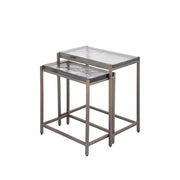 Bijzettafel Lucinde Geel 28x43 cm-Bijzettafels-PTMD