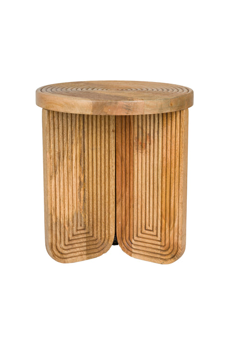 Bijzettafel Maeze Mango hout Bruin Ø40x45 cm-Bijzettafels-Creating Home