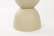 Bijzettafel Mara Beige Outdoor Polypropyleen Beige 34x34 cm-Bijzettafels-Creating Home