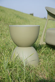 Bijzettafel Mara Groen Outdoor Polypropyleen Groen 34x34 cm-Bijzettafels-Creating Home