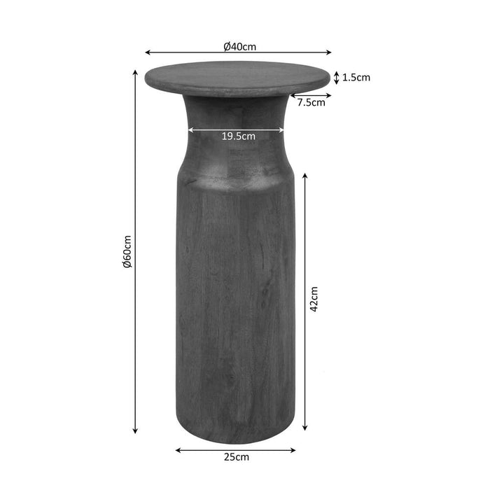 Bijzettafel Mason Bruin Mangohout 40 cm-Bijzettafels-Starfurn