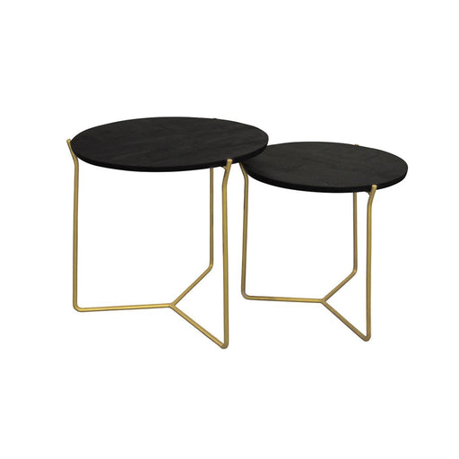 Bijzettafel Mason Mangohout Naturel hout 52 cm 52x52x53 cm-Bijzettafels-Livingfurn