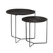 Bijzettafel Mason Mangohout Zwart 52 cm-Bijzettafels-Livingfurn