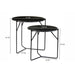 Bijzettafel Mason Marble Marmer Zwart 53 cm 53x53x54 cm-Bijzettafels-Livingfurn