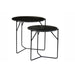 Bijzettafel Mason Marble Marmer Zwart 53 cm-Livingfurn